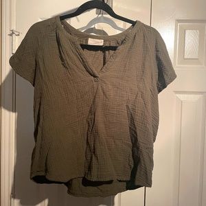 Olive Green Blouse